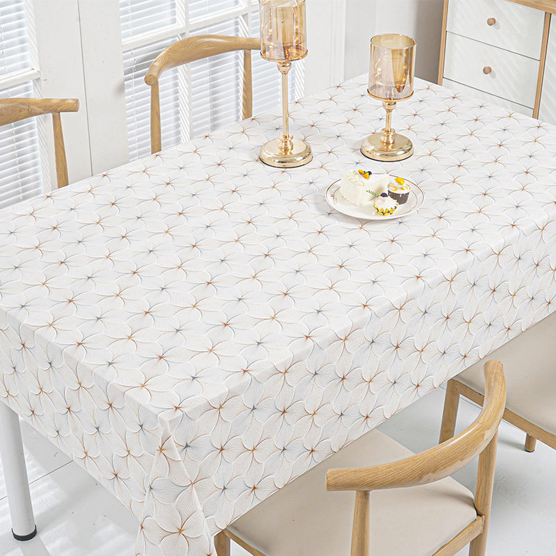 Mantel floral de PVC con forma de vena 
