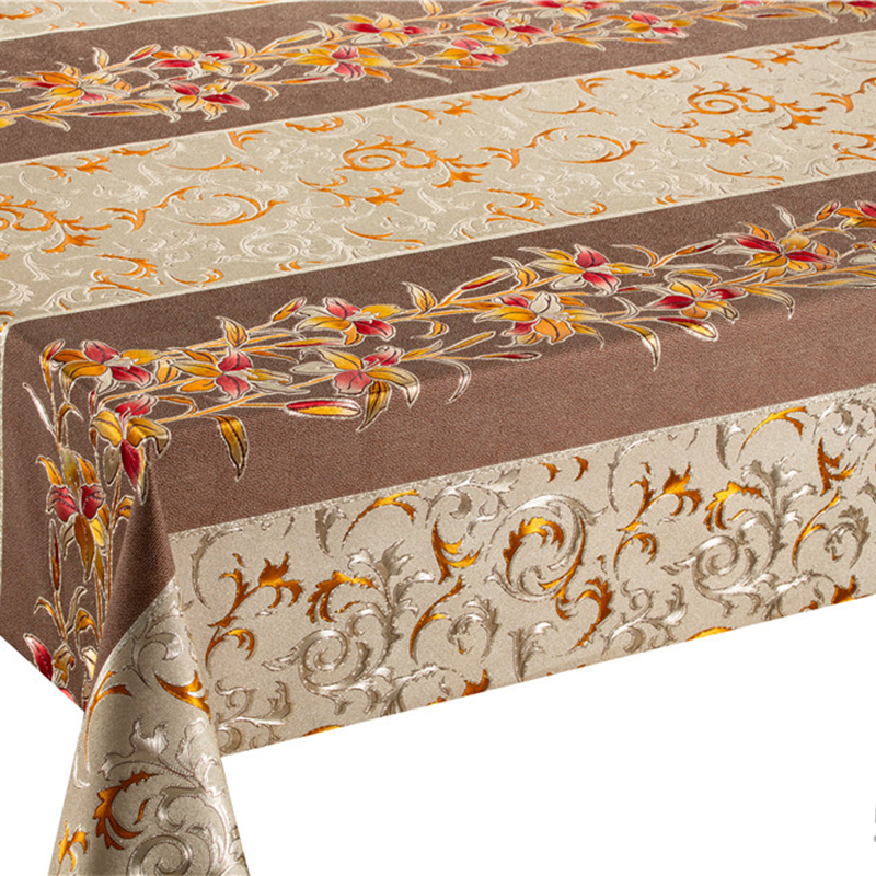 Mantel vintage de PVC a rayas 
