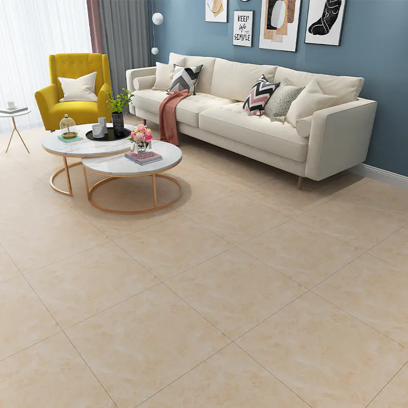 Pegatina para suelos LVT de mármol claro suave beige 