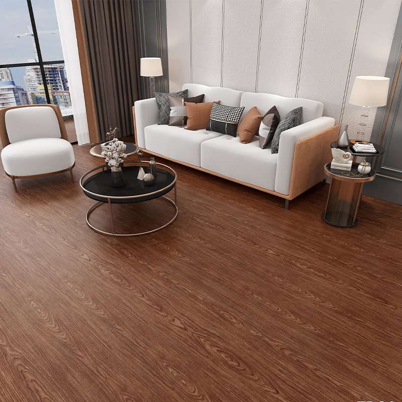 Pegatina para suelos LVT de grano de madera marrón