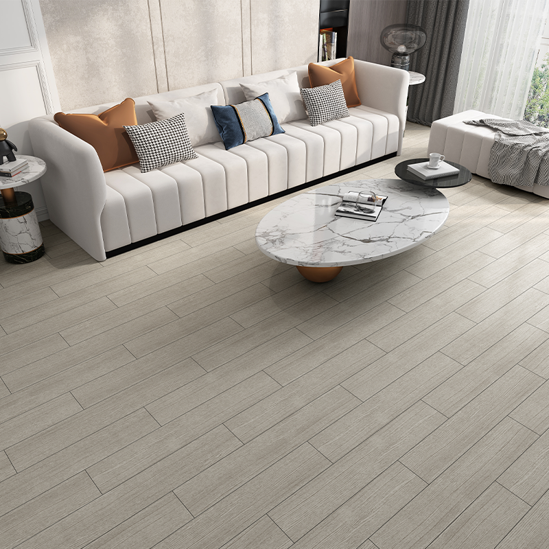 Pegatina para suelos LVT de grano de madera gris