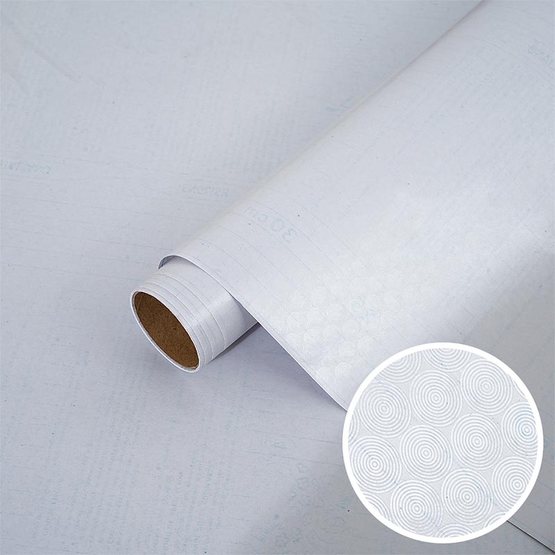 Lámina autoadhesiva de PVC transparente en relieve