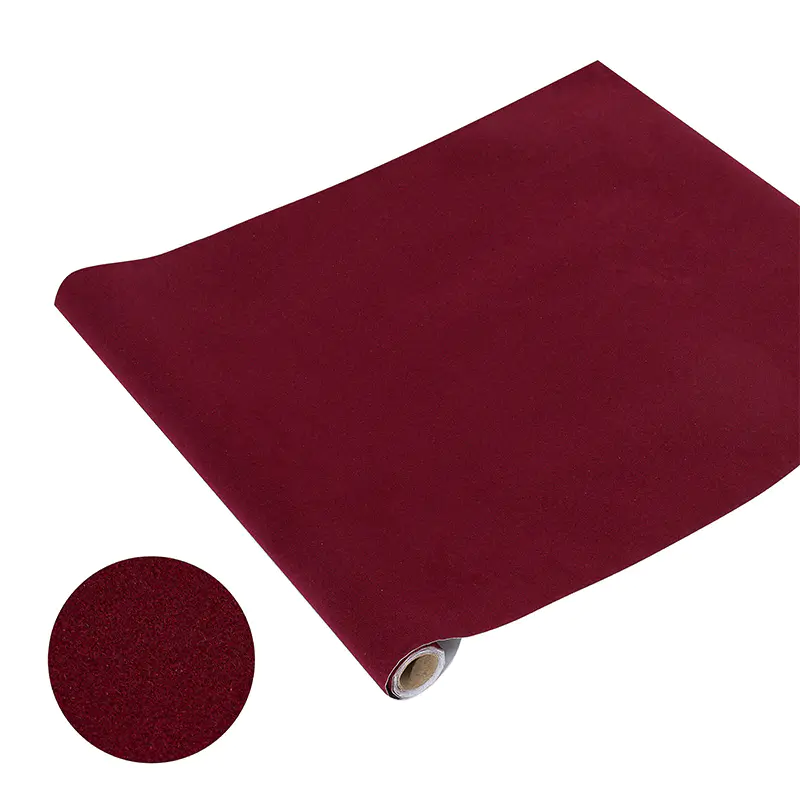Funda autoadhesiva de terciopelo para libro